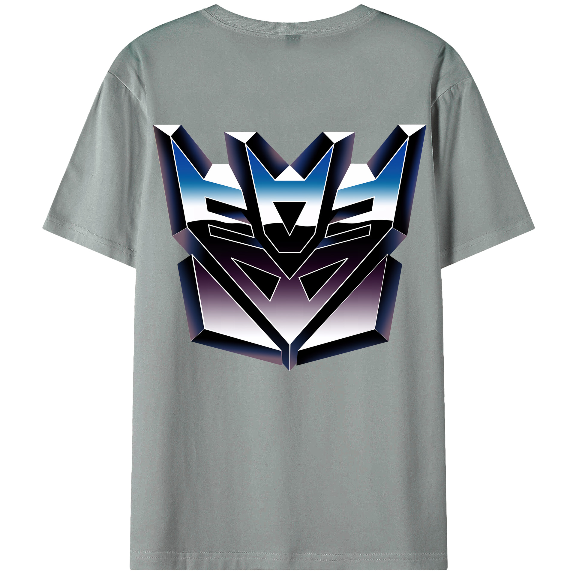 （画像用） Transformers トランスフォーマー 綿100％ メンズ半袖Tシャツ（バックプリント） 通気性